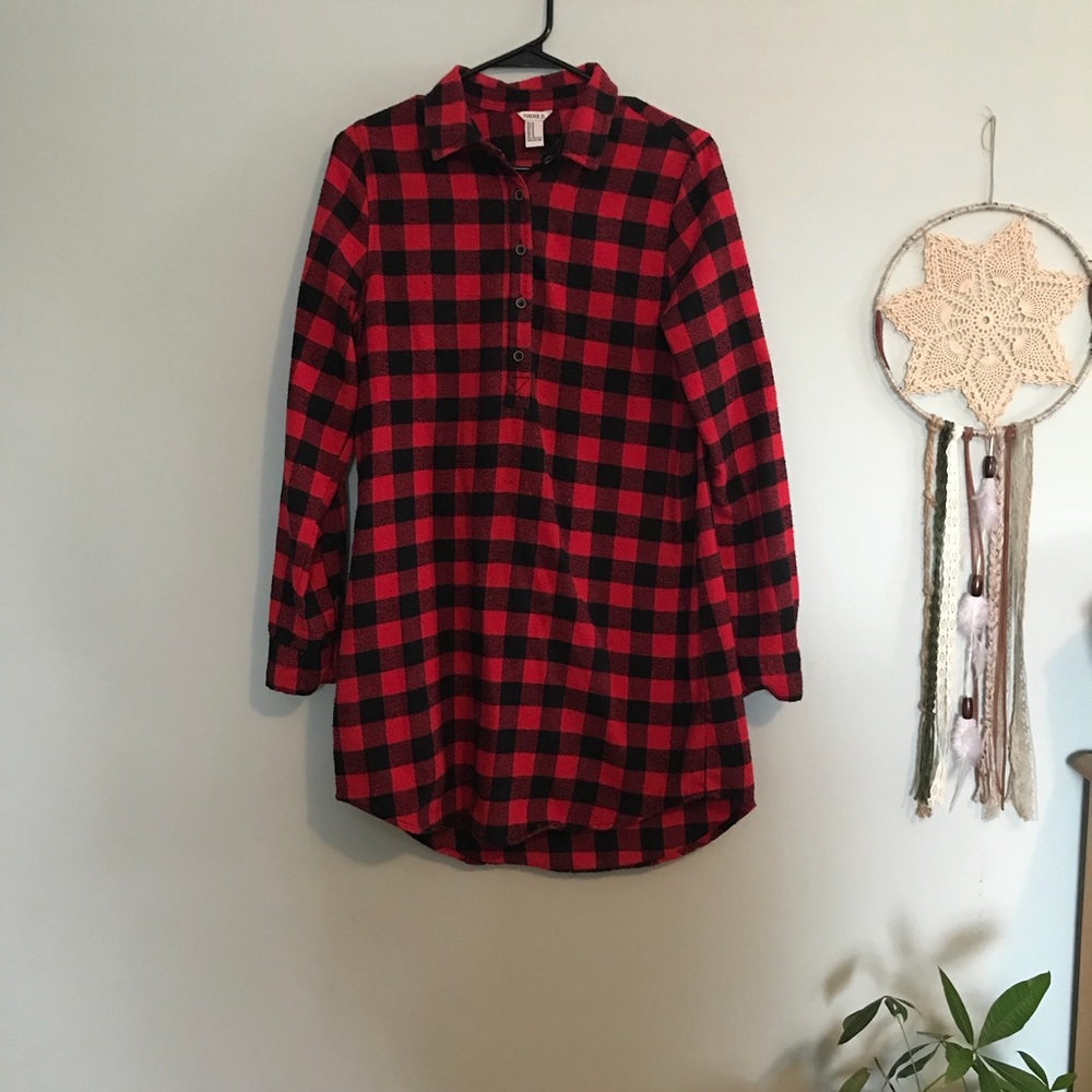 🚫 SOLD 🚫 Long Sleeve Flannel Dress